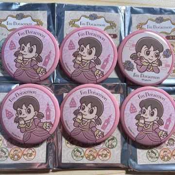도라에몽 시즈카짱 캔뱃지 6개 세트