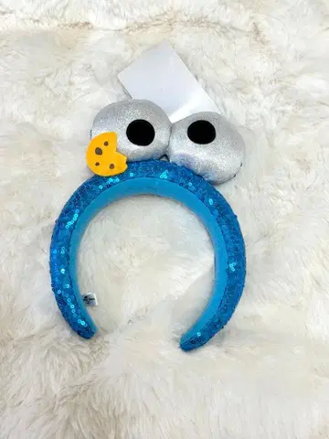 USJ 쿠키 몬스터 머리띠 유니버셜 세서미 스트릿