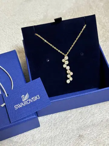 Swarovski 다이아몬드풍 목걸이 크리스탈 핑크 스톤