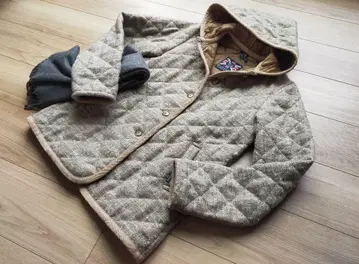 새상품급 라벤햄 퀼팅 울 트위드 자켓 40 L 사이즈