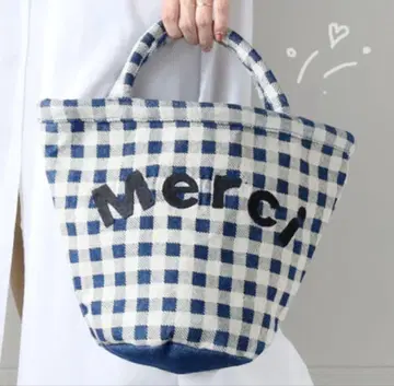 ENA KUAM 수제 발염 데님 메르시백 토트백 핸드백