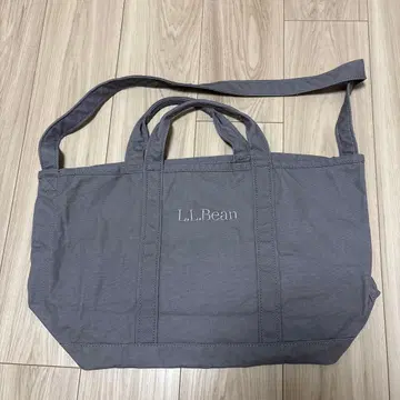 L.L.Bean 라이트 그레이 그로서리 토트백