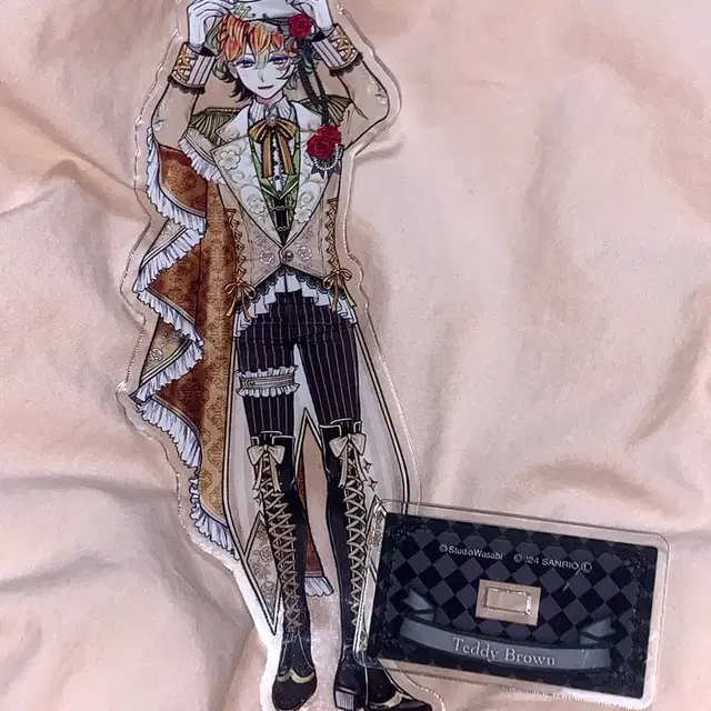 아쿠네코 산리오 콜라보 아크릴 스탠드 테디 악마집사와 고양이