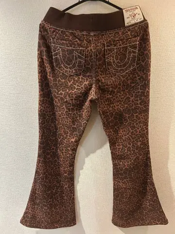 TRUE RELIGION 플레어 팬츠 S 레오파드