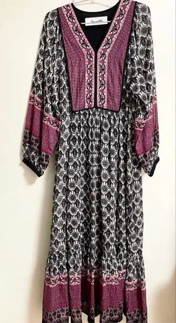 살라말리카 코튼 100% 긴팔 롱 원피스 S 사이즈 새상품급 안감 있음