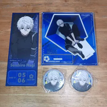 나기 세이시로 ready fight 아크릴 스탠드 캔뱃지 4점 블루 록