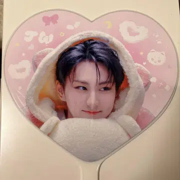 ENHYPEN 정원 마스터 부채 하트 부채 핑크