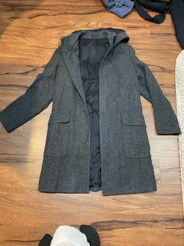 새상품급 띠어리 캐시미어 체스터 코트 네이비 남성용 방풍 라이너