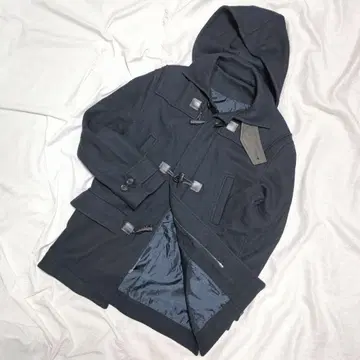 크루치아니 Cruciani 울 100% 니트 더플 코트 네이비 46