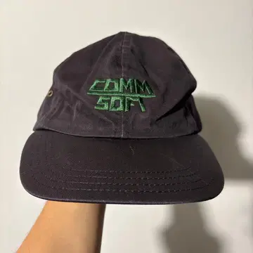 COMM SOFT 자수 로고 캡 블랙