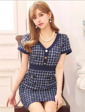 JEWELS 미니 트위드 드레스