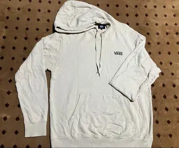 VANS 오프 더 월 후드티 L 베이지 백프린트