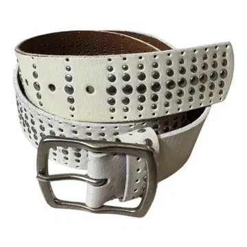 Archive white studded belt y2k opium