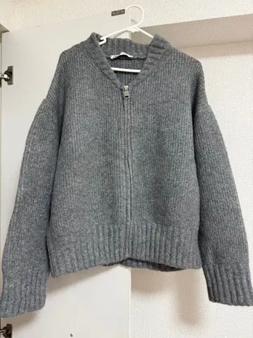 ZARA 집업 로우게이지 니트 가디건