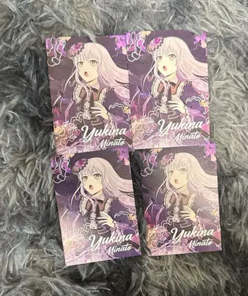 뱅드림! Roselia 미나토 유키나 캐릭터 카드 4장