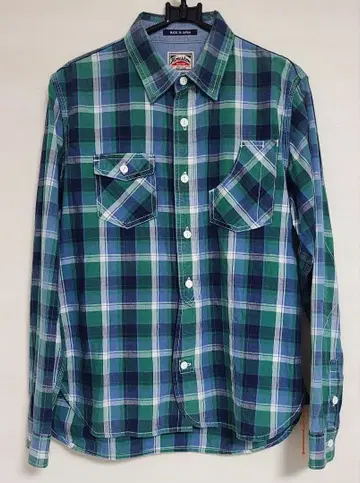 Houston 체크 무늬 플란넬 셔츠 일본제 사이즈 M
