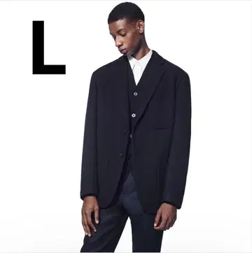 uniqlo +j 울 블렌드 오버 사이즈 자켓 (헤링본)