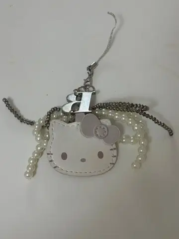 HELLO KITTY x BRILMY 거울 포함 비즈 스트랩 PINK