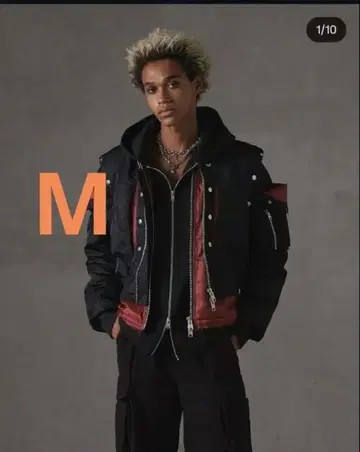 GRANCY 볼륨 레이어드 디자인 MA-1 블랙 M