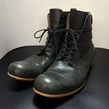 피칸테 레이스업 숏부츠 가죽 신발 천연 가죽 4 24cm