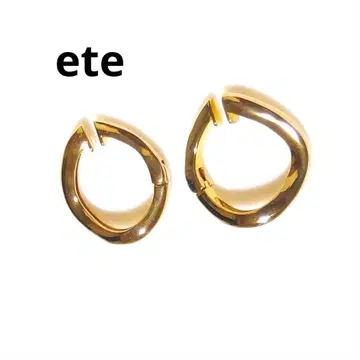 ete 허그 이어링 이어 커프 후프 925 양쪽 귀