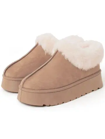 GRL 그레일 통굽 무스탕 숏부츠 zr1092 베이지 25cm