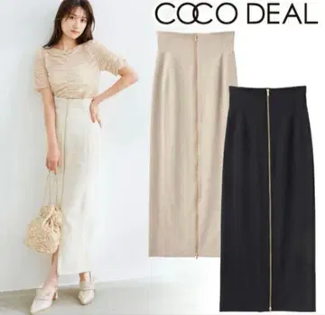 [ 익명 배송 ] COCODEAL 코코딜 프론트 ZIP 타이트 스커트