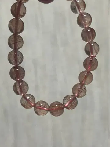 핑크 루틸 팔찌 인증서 포함