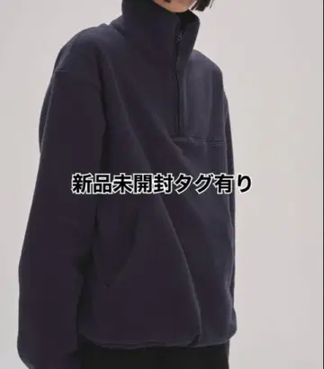 새상품 todayful Halfzip Fleece Pullover 네이비
