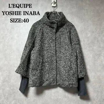 새상품급 레킵 L'EQUIPE 요시에 이나바 코트 울 40 아우터
