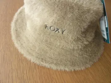 택 포함 ROXY 퍼 버킷햇