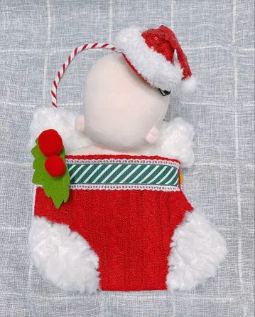 크리스마스 크리스마스삭스 20cm 옷 갈아입기 봉제 인형  의류 무속성