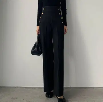 [ 거의 미사용 ] Louere 하이웨스트 마린 팬츠 M 슬랙스