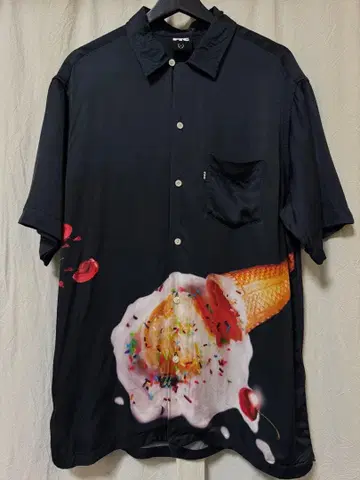 레어 FTC 아이스크림 그래픽 반팔 셔츠