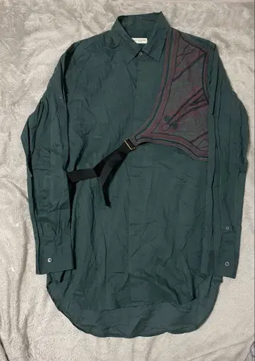 레어 명작 dries van noten 자수 하네스 셔츠