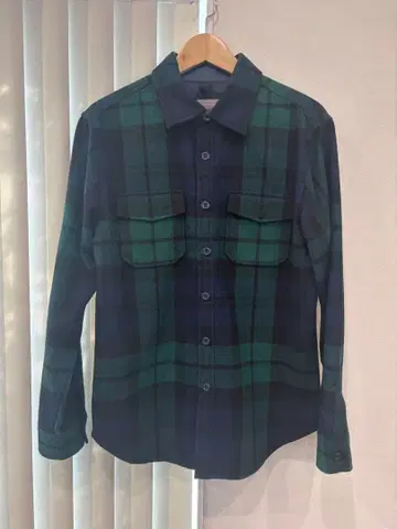 블랙워치 긴팔 셔츠 자켓 GAP M