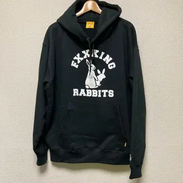 FR2 Fxxking Rabbits 블랙 후드티 23 사이즈 XL