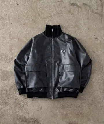 ADAMASTE 블랙 가죽 자켓