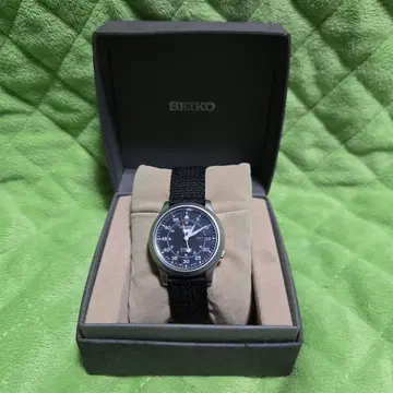 SEIKO 5 SPORTS 자동 시계 블랙 100m 방수