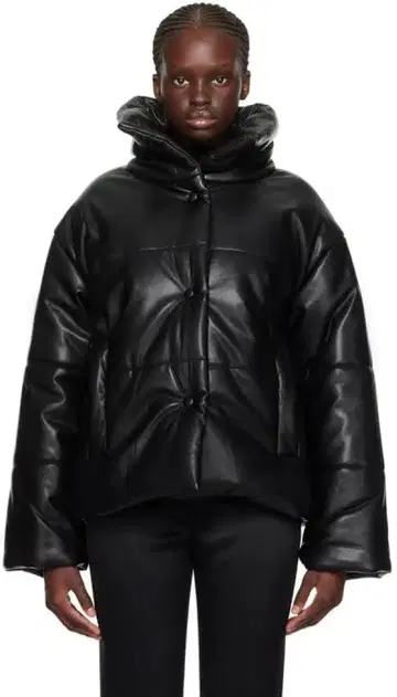 NANUSHKA 나카 비건 가죽 코트