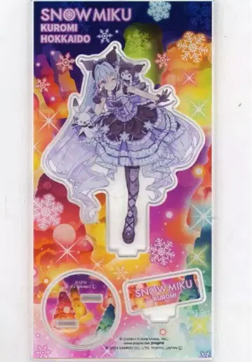 [새상품급] 유키 미쿠 x 쿠로미 산리오 콜라보 아크릴 스탠드