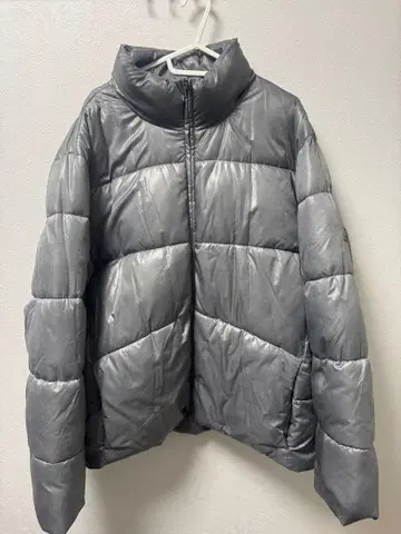 603 GAP 프리마로프트 퍼 충전 다운 자켓 실버