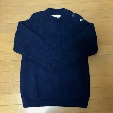 DENIME 울 니트 네이비