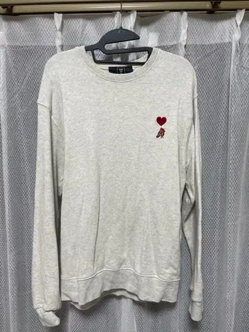 hish era vec 하트 자수 크루넥 트레이닝복 남녀 공용