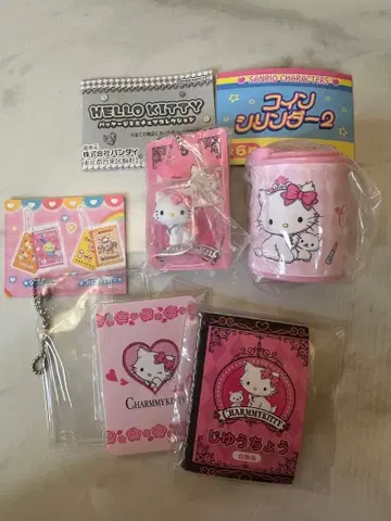코인 실린더 2 패키지 미니어처 컬렉션 자유 노트 챠미 키티