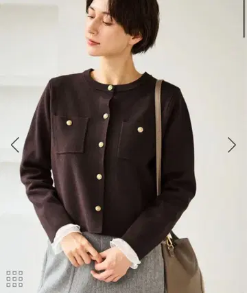 [ 새상품급 ] 로페피크닉 밀라노 리브 니트 가디건