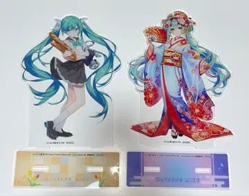 하츠네 미쿠 MEGA 아크릴 스탠드 럭키 캔뱃지 BOX 한나리 교토 복권