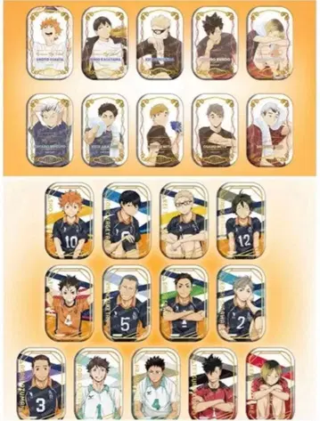 하이큐 스퀘어 캔뱃지 쿨다운 오스와리 세트