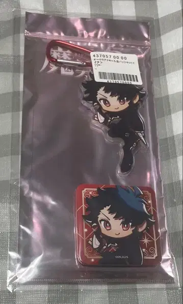 마남의 이치 이치 오로라 아크릴 키링 & 캔뱃지 세트