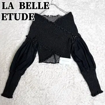 LA BELLE ETUDE 라벨 에튀드 데님 셔링 블라우스